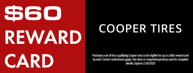 Cooper Tires Reward Card